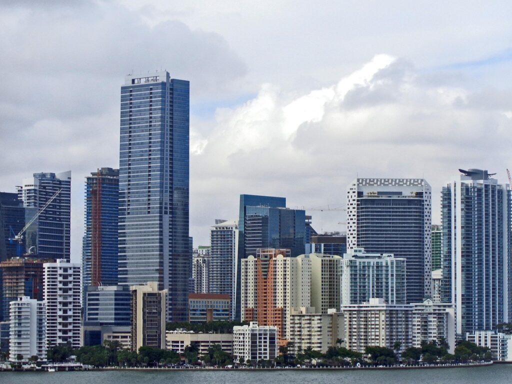 miami, downtown miami, tall buildings, cityscape, city, florida, usa, america, building, miami skyline, biscayne, miami florida, horizontal, dade, miami, miami, miami, miami, miami